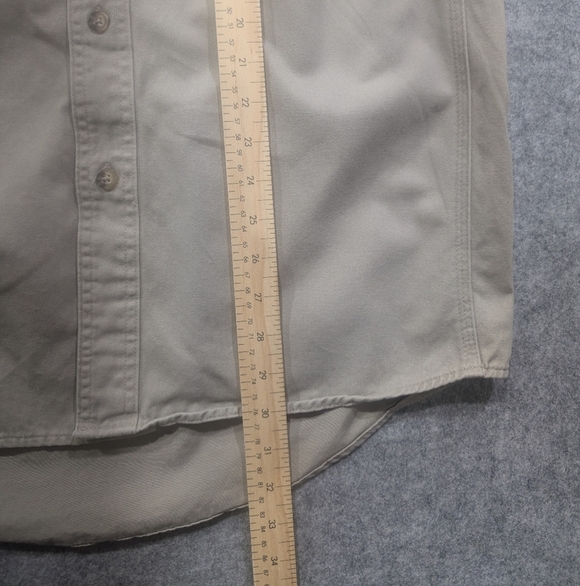 Wrangler Riggs Workwear Button Up Shirt Tan Large - Picture 8 of 12